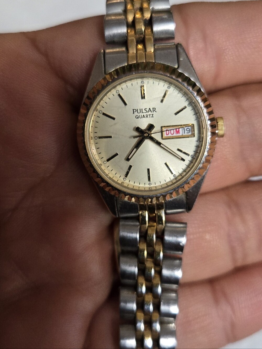 Pulsar Two-Tone Women's Metal Link Watch - Gold and Silver